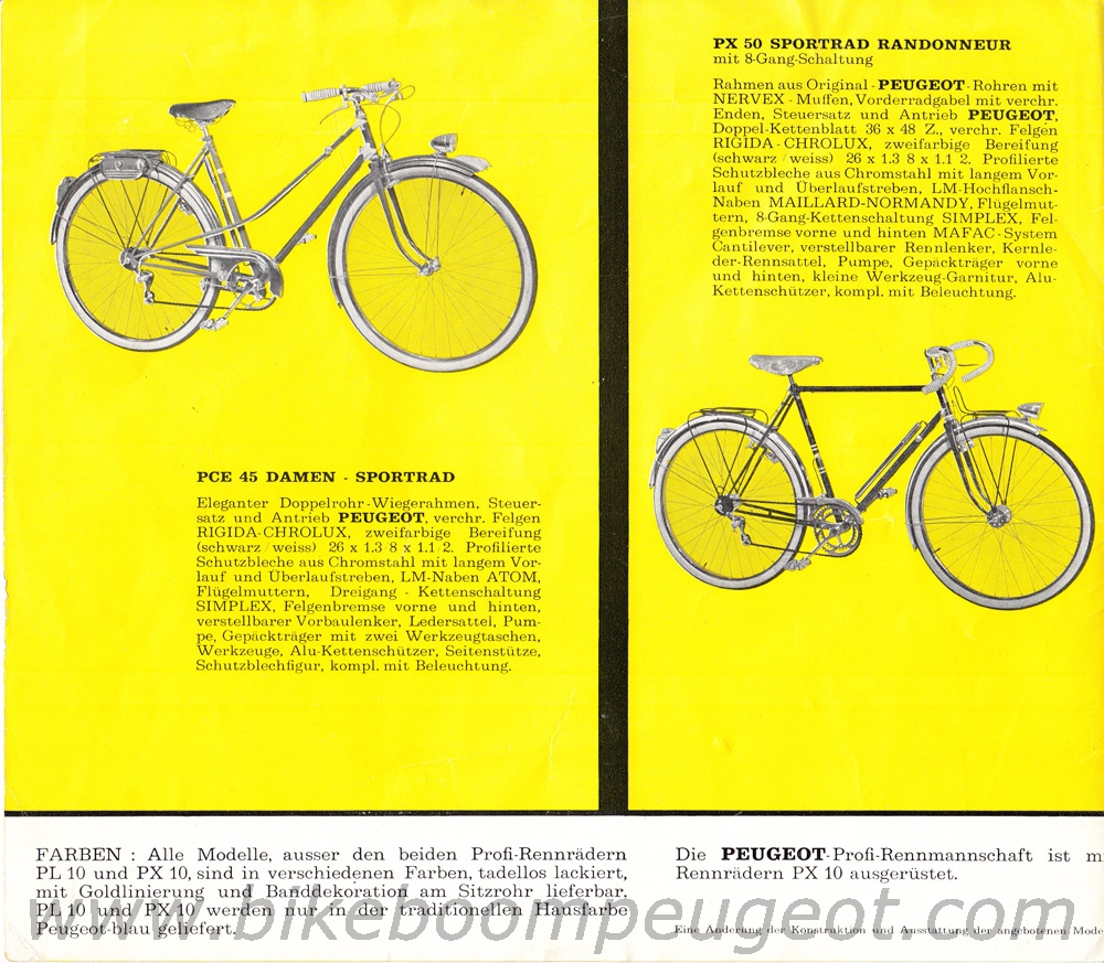 Peugeot 1962 Germany Brochures
